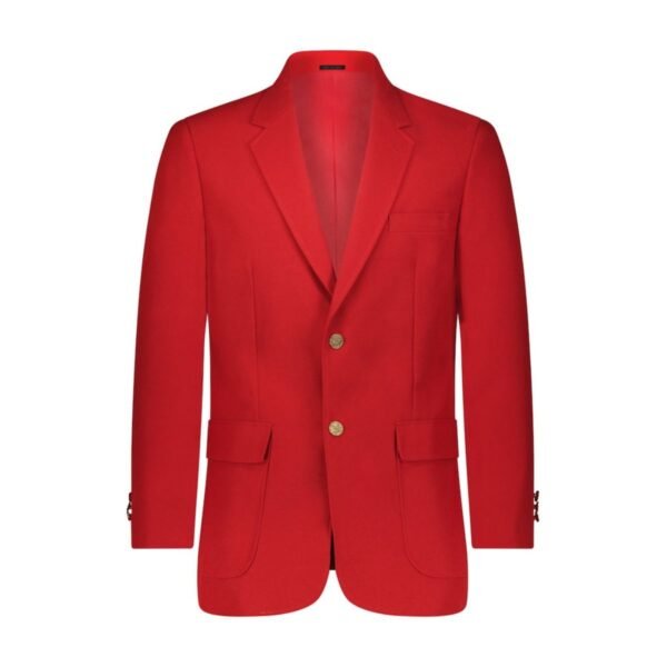 Men’s Red Machine Washable Classic Fit Blazer Jacket