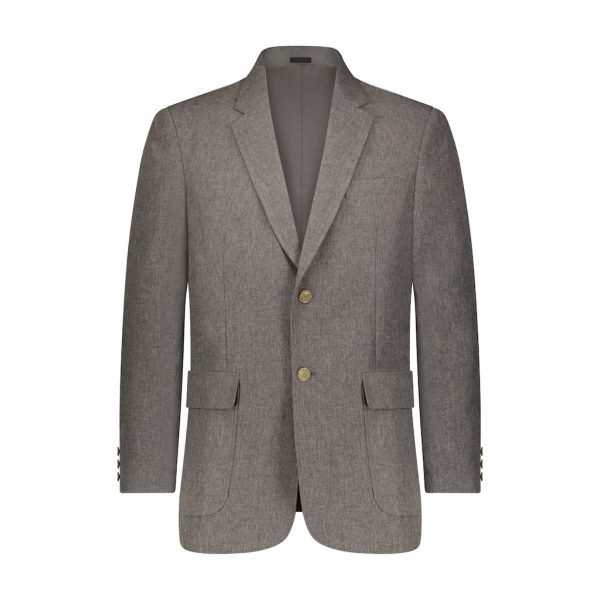 Men’s Grey Machine Washable Classic Fit Blazer Jacket (3)